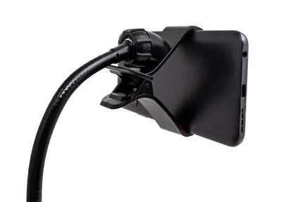 SYSTEM-S Universal flexible table &amp; bed metal gooseneck arm holder for smartphone