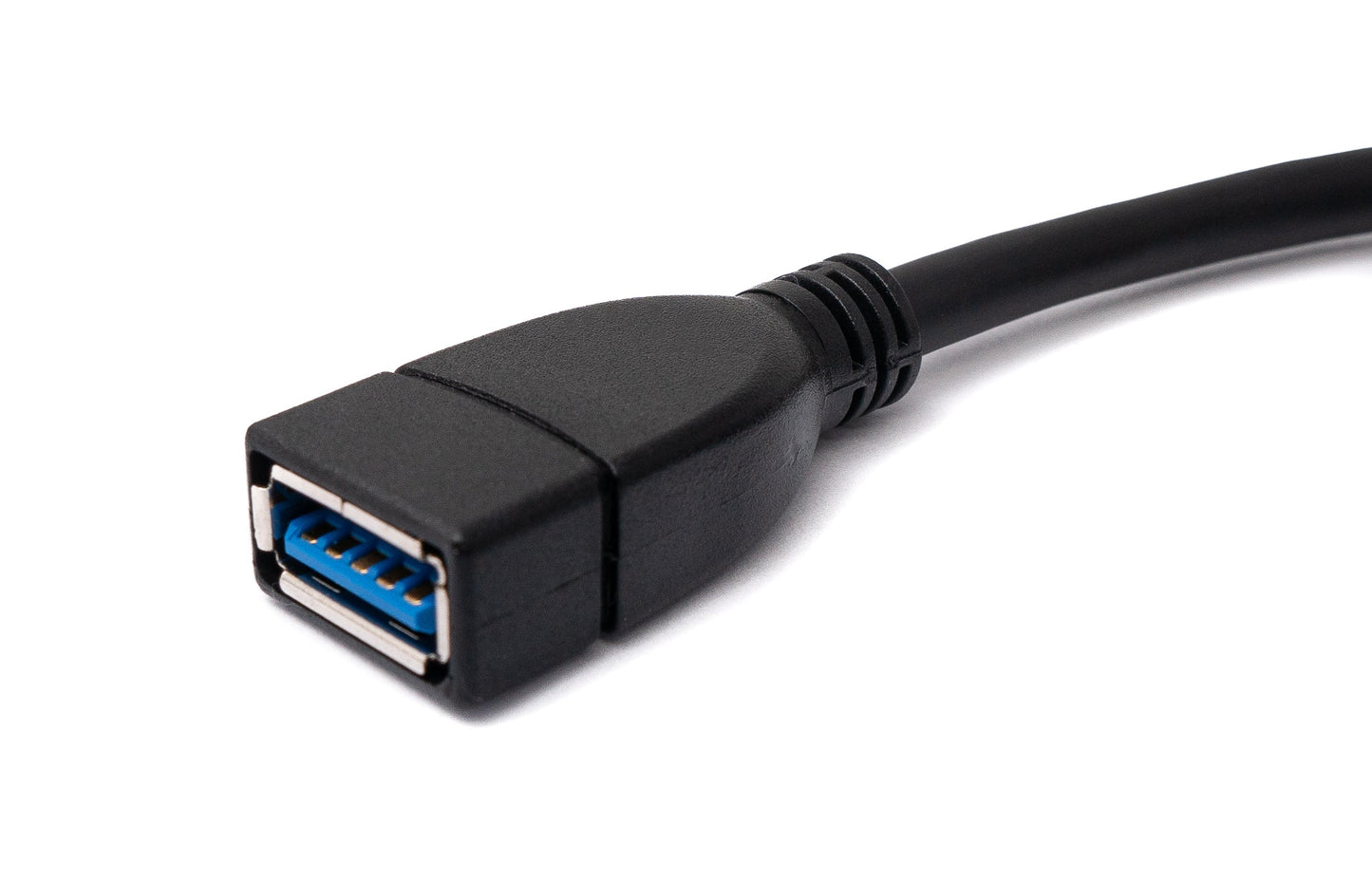 SYSTEM-S USB 3.0 cable 50 cm Type A male to female in black