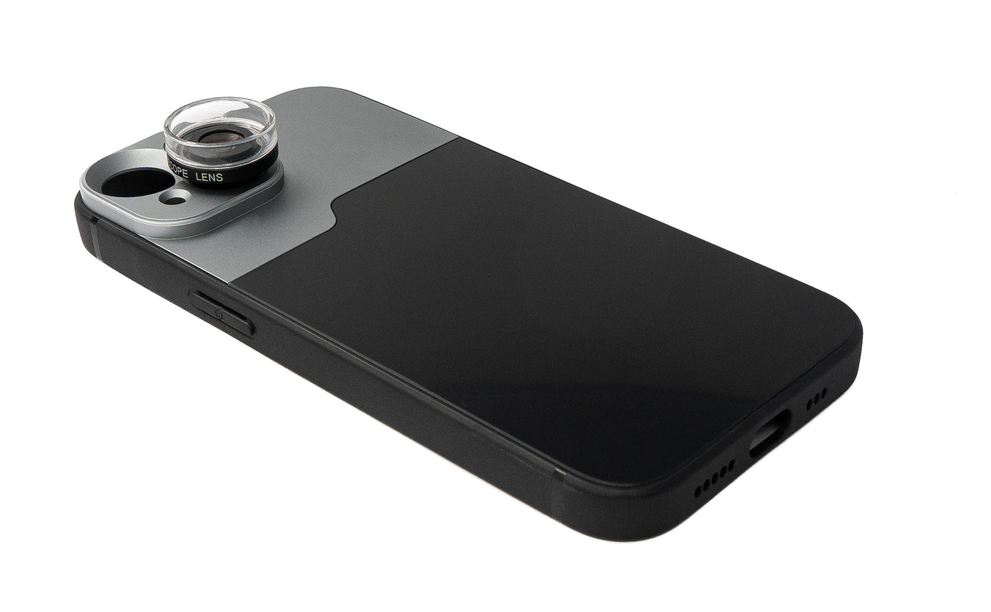 SYSTEM-S Macro Lens 30x Microscope Filter with Case in Black for iPhone 13