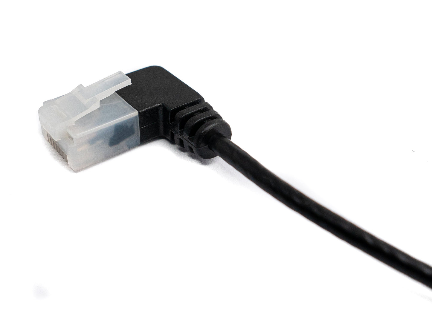 SYSTEM-S LAN Kabel 25 cm RJ45 8P8C STP Cat6 Stecker zu Stecker Winkel Schwarz