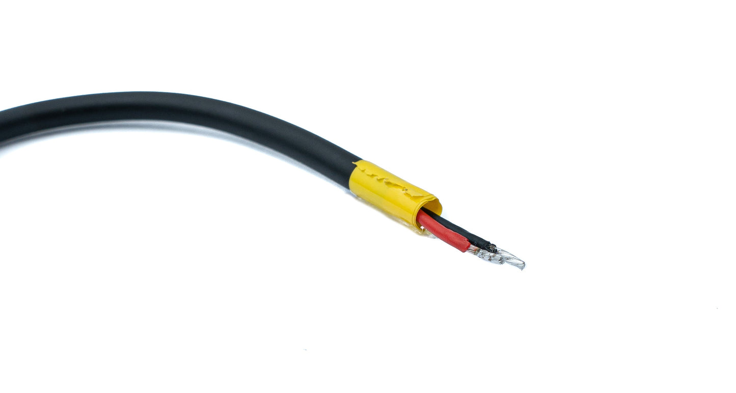 SYSTEM-S USB 2.0 Kabel 10 cm Micro B Stecker zu 2x offene Kabelenden für Raspberry Pi