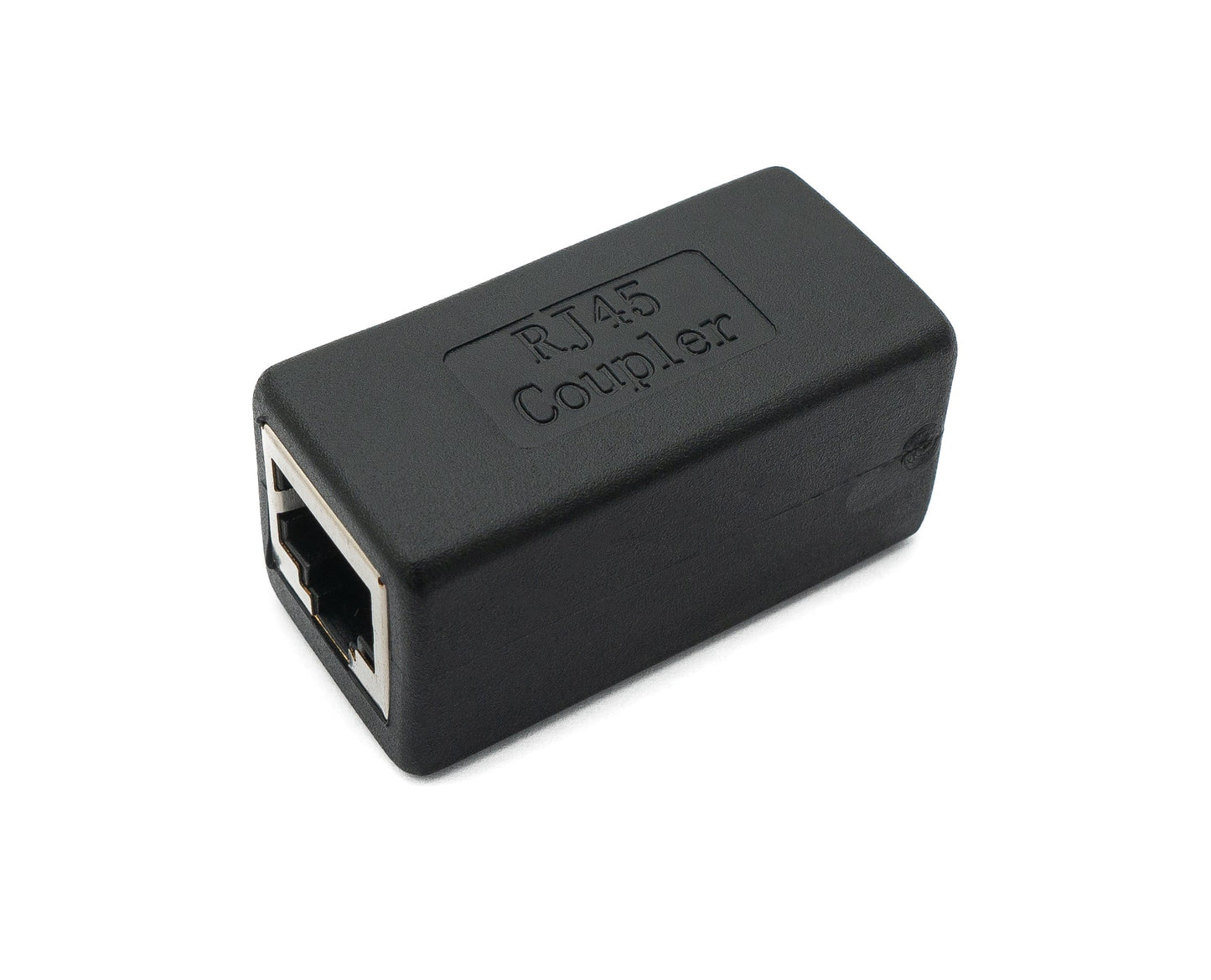 SYSTEM-S LAN Adapter RJ45 Buchse zu Buchse Ethernetadapter Kabel in Schwarz