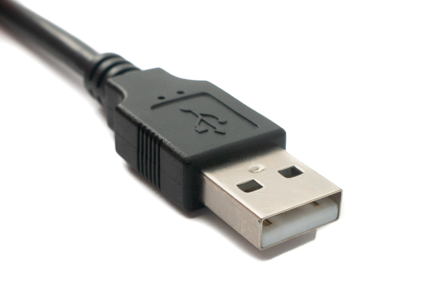SYSTEM-S USB 2.0 cable 2 m Type A male to female screw in black
