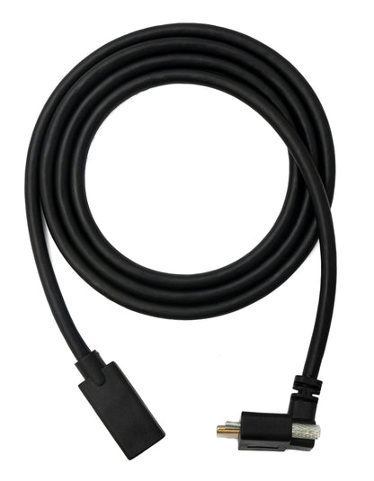 SYSTEM-S USB 3.1 Gen 2 100W Kabel 100 cm Typ C Stecker zu Buchse Schraube Winkel