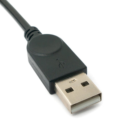 SYSTEM-S USB 3.1 Kabel 120 cm Typ C Stecker zu A Stecker Spirale Winkel Schwarz