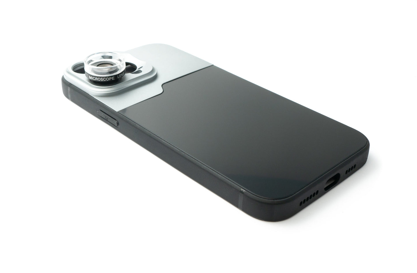 SYSTEM-S Macro Lens 30x Microscope Filter with Case in Black for iPhone 13 Pro Max