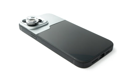 SYSTEM-S Macro Lens 30x Microscope Filter with Case in Black for iPhone 13 Pro Max