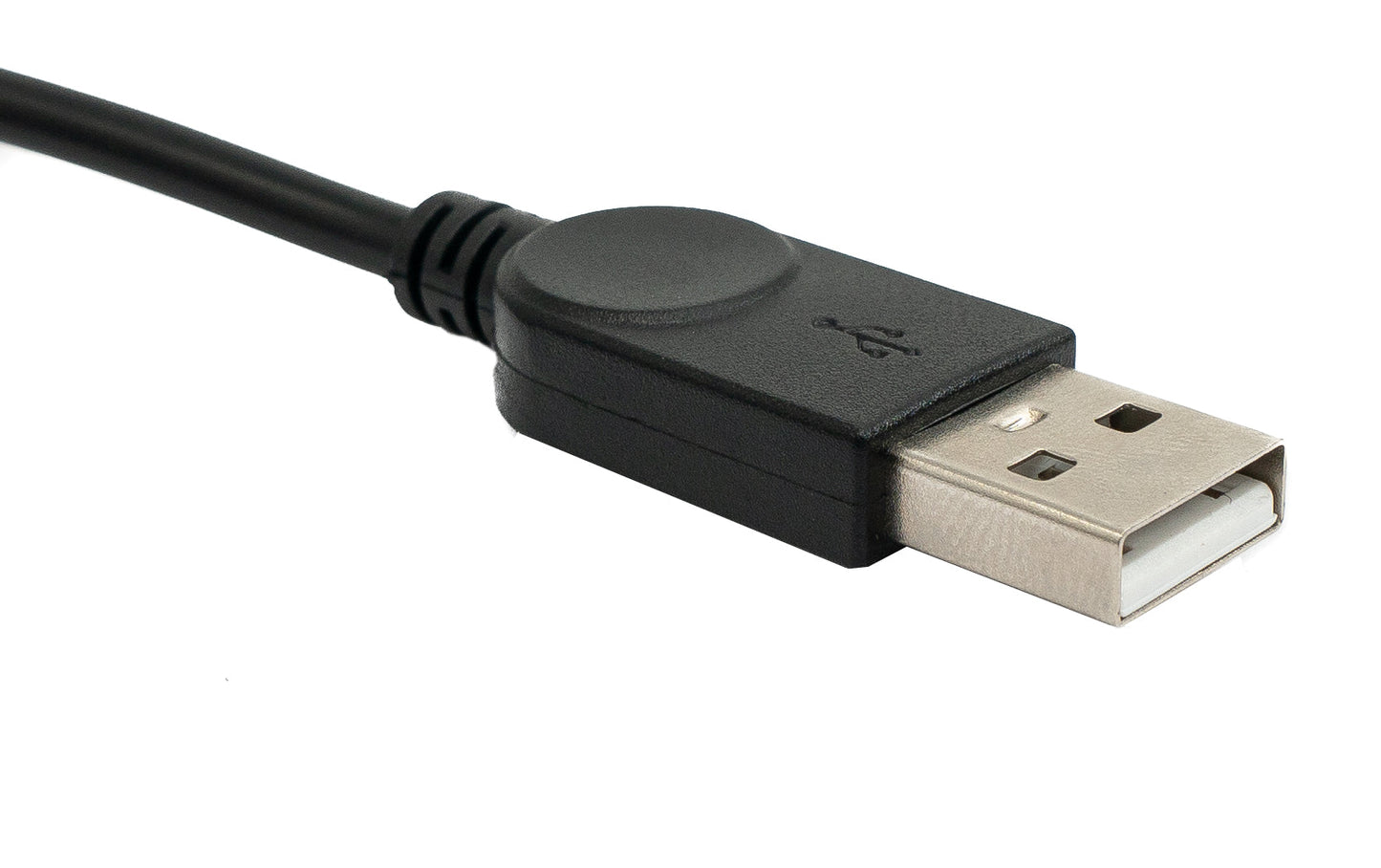 SYSTEM-S USB 2.0 Kabel 100 cm Typ B Stecker zu A Stecker Winkel in Schwarz