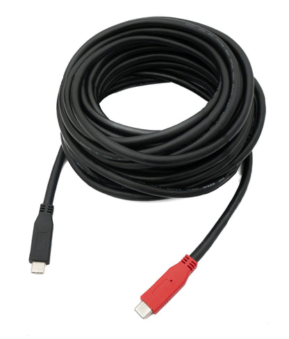 SYSTEM-S USB 3.1 One Way Cable 8 m Type C Male to Male in Black