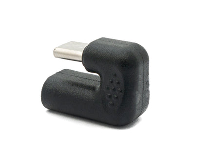 SYSTEM-S USB 3.1 U Turn 180° Adapter Type C Female to Male Cable in Black