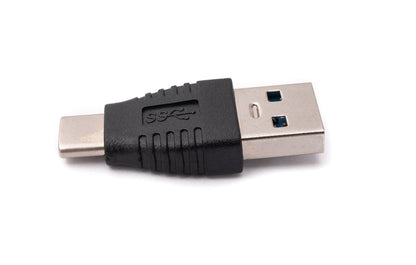 SYSTEM-S USB 3.1 Adapter Type C Male to 3.0 Type A Male Cable in Black
