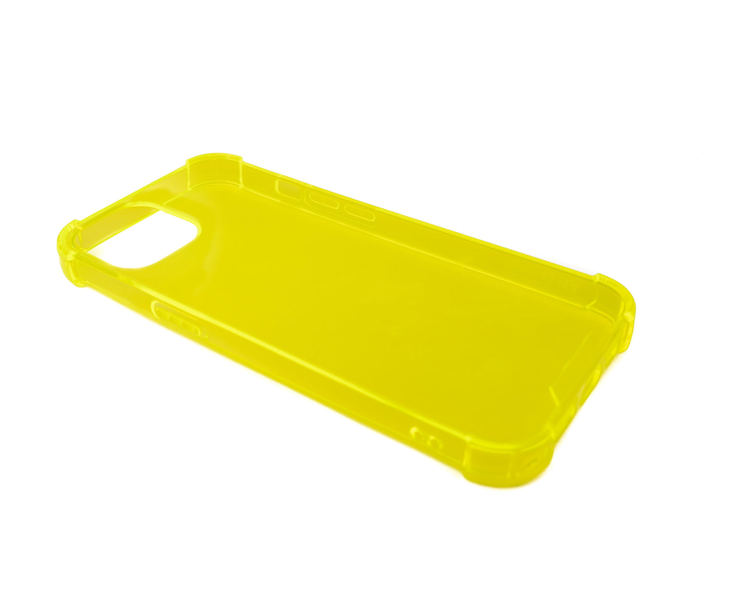 SYSTEM-S protective silicone case in yellow transparent case for iPhone 13