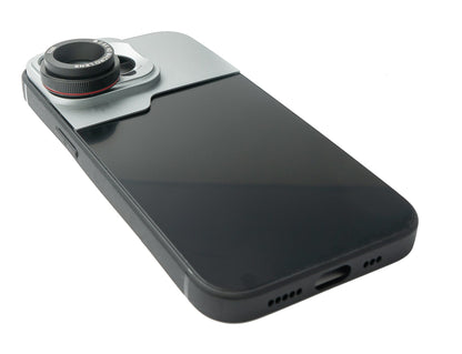 SYSTEM-S Makro Linse 2.8x HD Filter mit Hülle in Schwarz für iPhone 13 Pro
