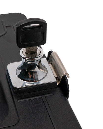 SYSTEM-S Pole Mount Clamp 360° Stand Lockable for iPad Mini 6 (2021) Black