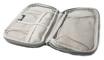 SYSTEM-S protective case padded waterproof bag case in grey for power bank headphones