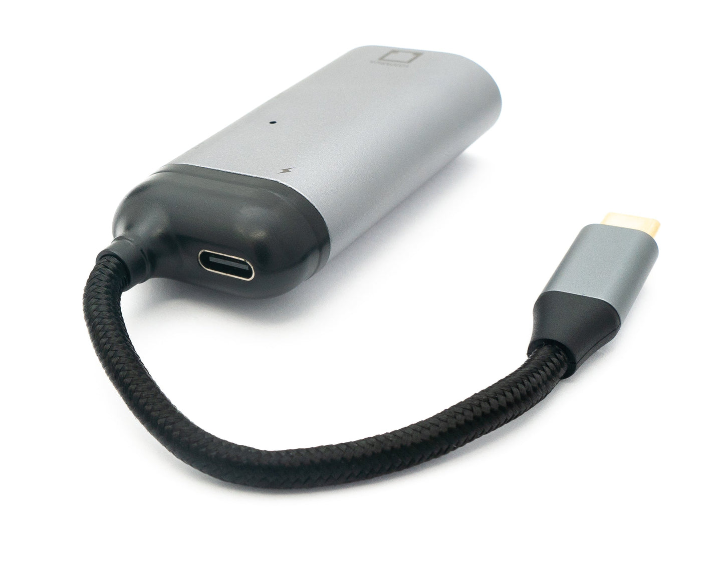 SYSTEM-S 3-in-1 adapter LAN socket &amp; USB 2.0 Type A socket &amp; 2x 3.1 C socket to C plug