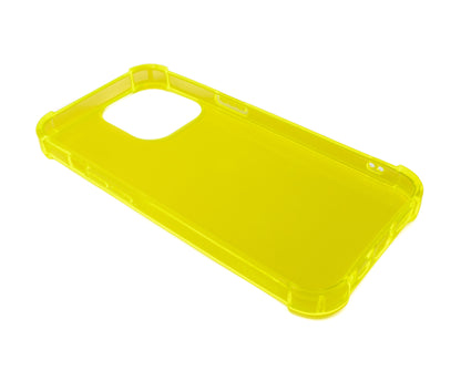 SYSTEM-S Schutzhülle aus Silikon in Gelb Transparent Hülle für iPhone 13 Pro