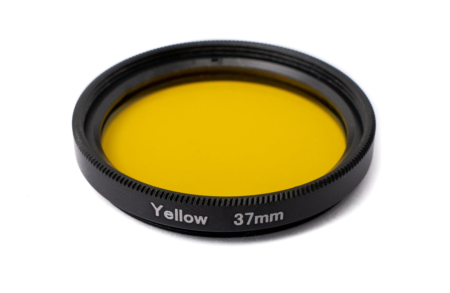 SYSTEM-S Farbfilter Gelb 37 mm Linse Farbe mit Clip für Smartphones in Schwarz