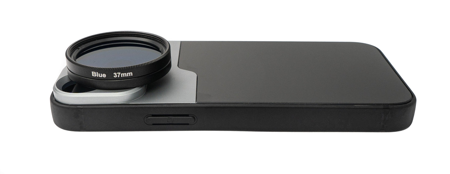 SYSTEM-S Farbfilter Set 37 mm 6 Stück Farbe Filter für Fotografie für iPhone 13 Mini