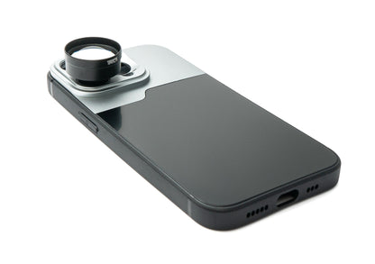 SYSTEM-S Zoom Lens 3x Telephoto Lens Filter with Case in Black for iPhone 13 Pro 