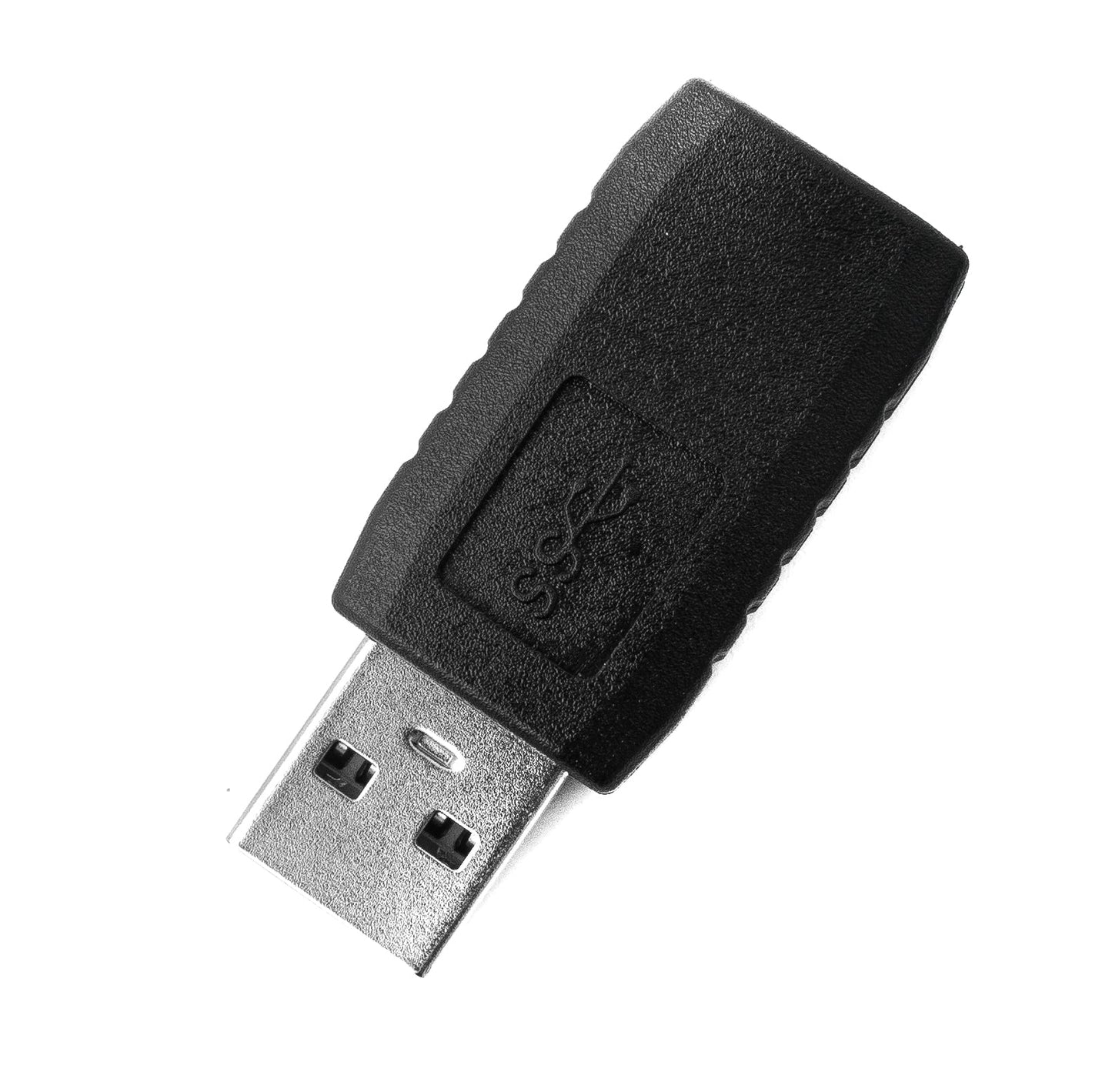 SYSTEM-S USB 3.0 Adapter Typ A Stecker zu Buchse Kabel in Schwarz