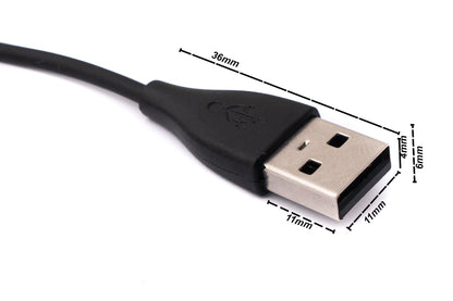 SYSTEM-S USB 2.0 Kabel 100 cm Ladekabel für Fitbit charge 5 & Fitbit LUXE Smartwatch