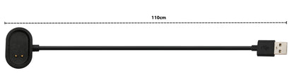 SYSTEM-S USB 2.0 Kabel 100 cm Ladekabel für Realme Band 2 Smartwatch in Schwarz