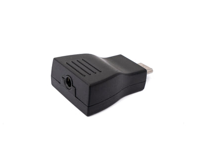 SYSTEM-S Audio USB Adapter 3,5 mm Klinke Buchse zu 3.1 Typ C Stecker AUX Kabel in Schwarz