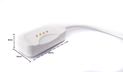 USB 2.0 Kabel 100 cm für Oppo Watch 4 3 2 1 pro SE für OnePlus Watch 2  Smartwatch in Weiß