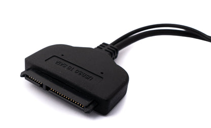 SYSTEM-S CFast Card 2.5 zu SATA 22Pin zu 2x USB 3.0 2.0 Typ A Stecker für HDD SSD