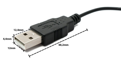 SYSTEM-S USB 2.0 Y Kabel 35 cm Typ A Buchse zu Typ A Stecker & 3.1 Typ C Buchse Adapter