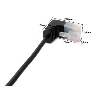 SYSTEM-S LAN cable 25 cm RJ45 8P8C STP Cat6 plug to plug angled black