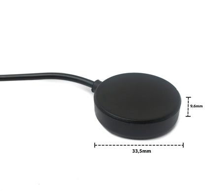SYSTEM-S USB 3.1 Kabel 100 cm Ladestation für Samsung Galaxy Watch 4 Smartwatch Schwarz