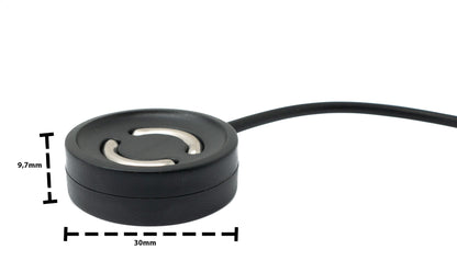SYSTEM-S USB 2.0 Kabel 100 cm Ladestation für Suunto 9 Peak Smartwatch in Schwarz