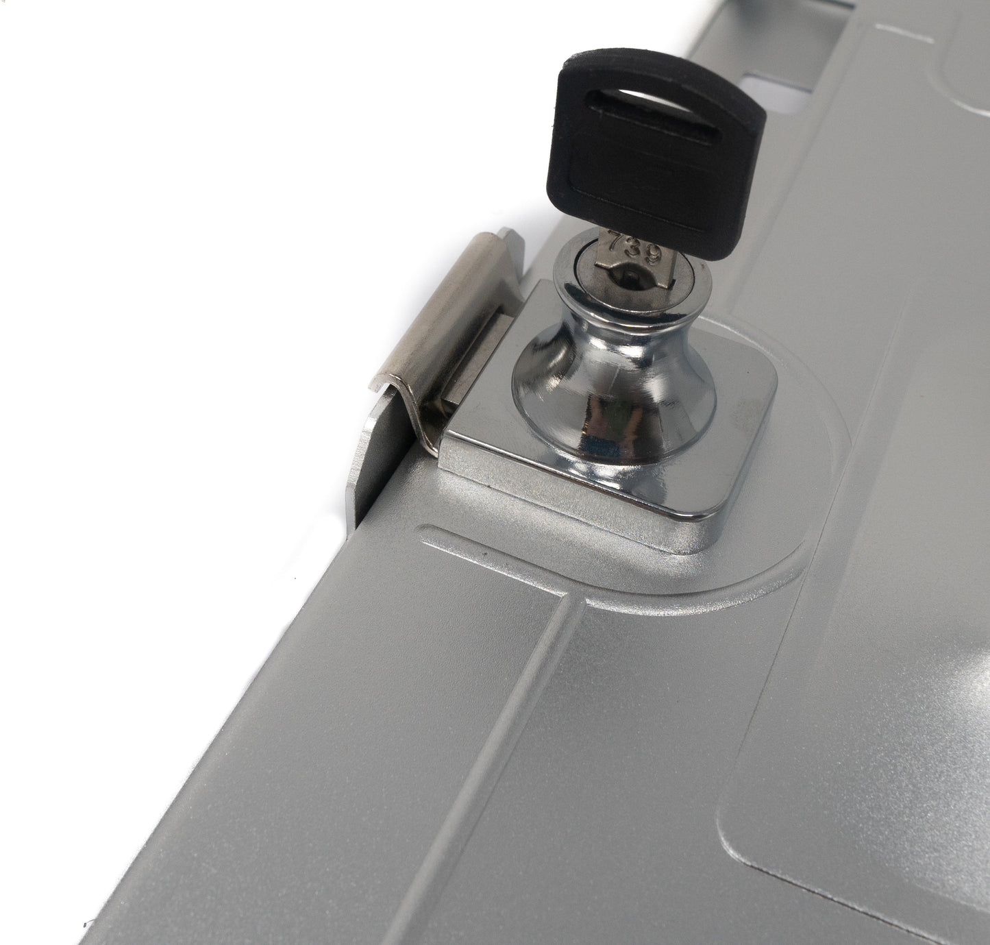 SYSTEM-S Wand und Tisch Halterung abschließbar für iPad 10 Pro 11 Air 4 5 in Grau