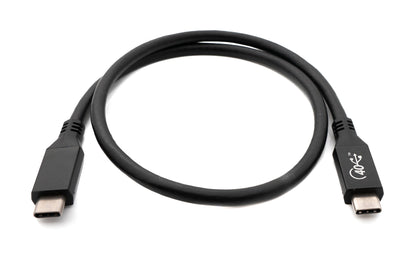 SYSTEM-S USB4 USB Kabel 50 cm Typ C Stecker zu Stecker 40 Gbit/s USB 4.0 in Schwarz