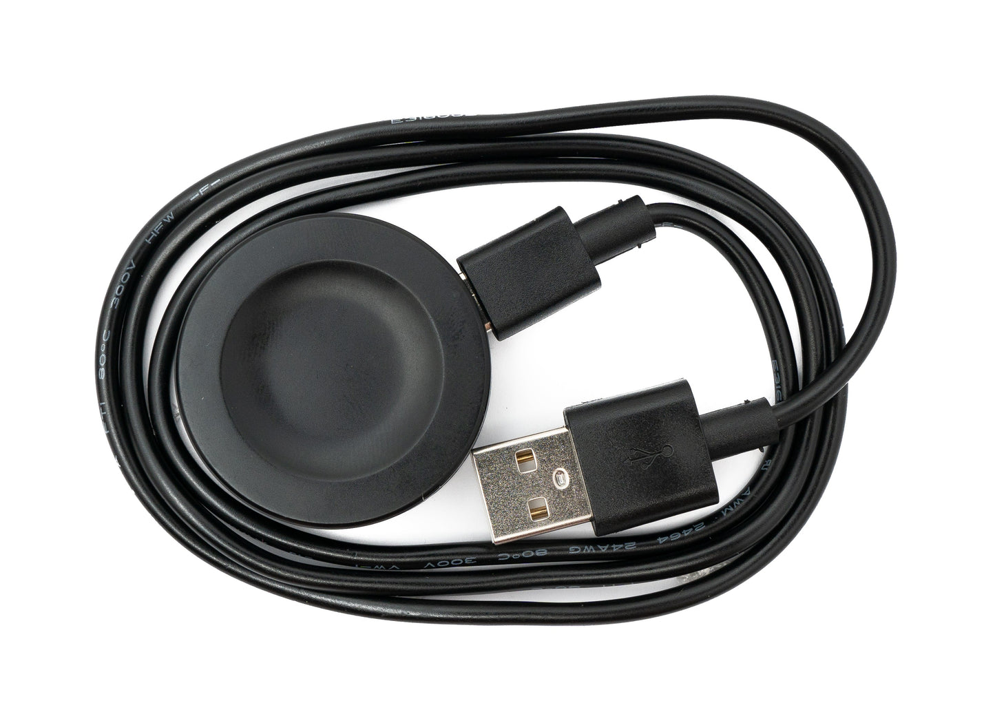 SYSTEM-S USB 2.0 Kabel 100 cm Ladestation für Huawei Watch GT3 42/46mm Smartwatch Schwarz
