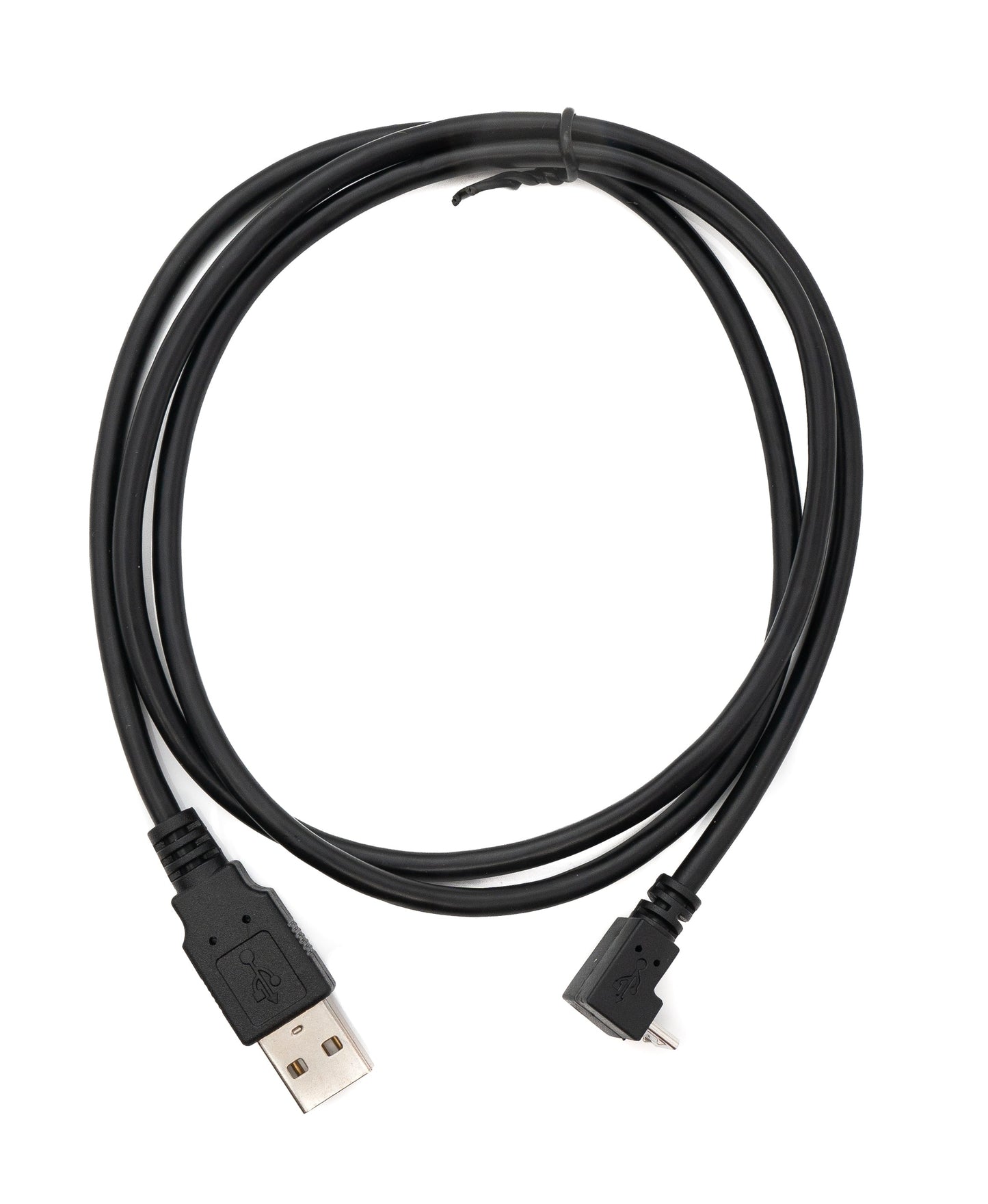 SYSTEM-S USB 2.0 cable 100 cm Type A male to Micro B male angled in black