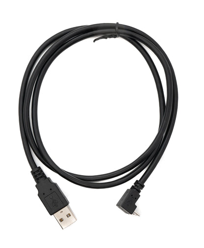 SYSTEM-S USB 2.0 cable 100 cm Type A male to Micro B male angled in black