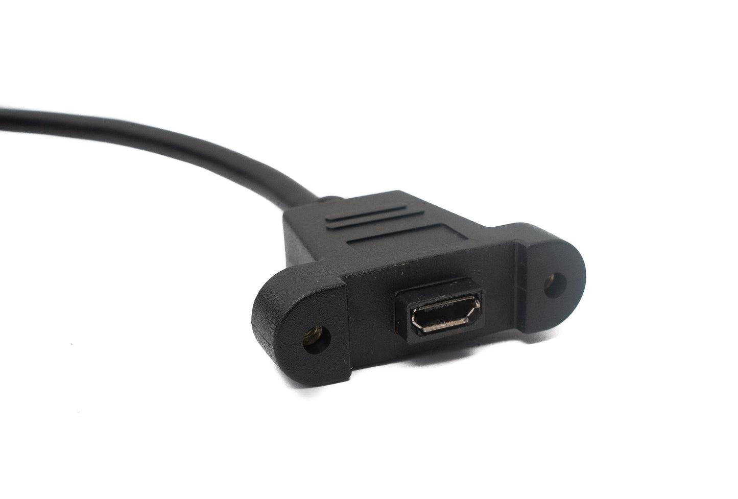 SYSTEM-S USB 2.0 cable 5 m Micro B male to female screw in black