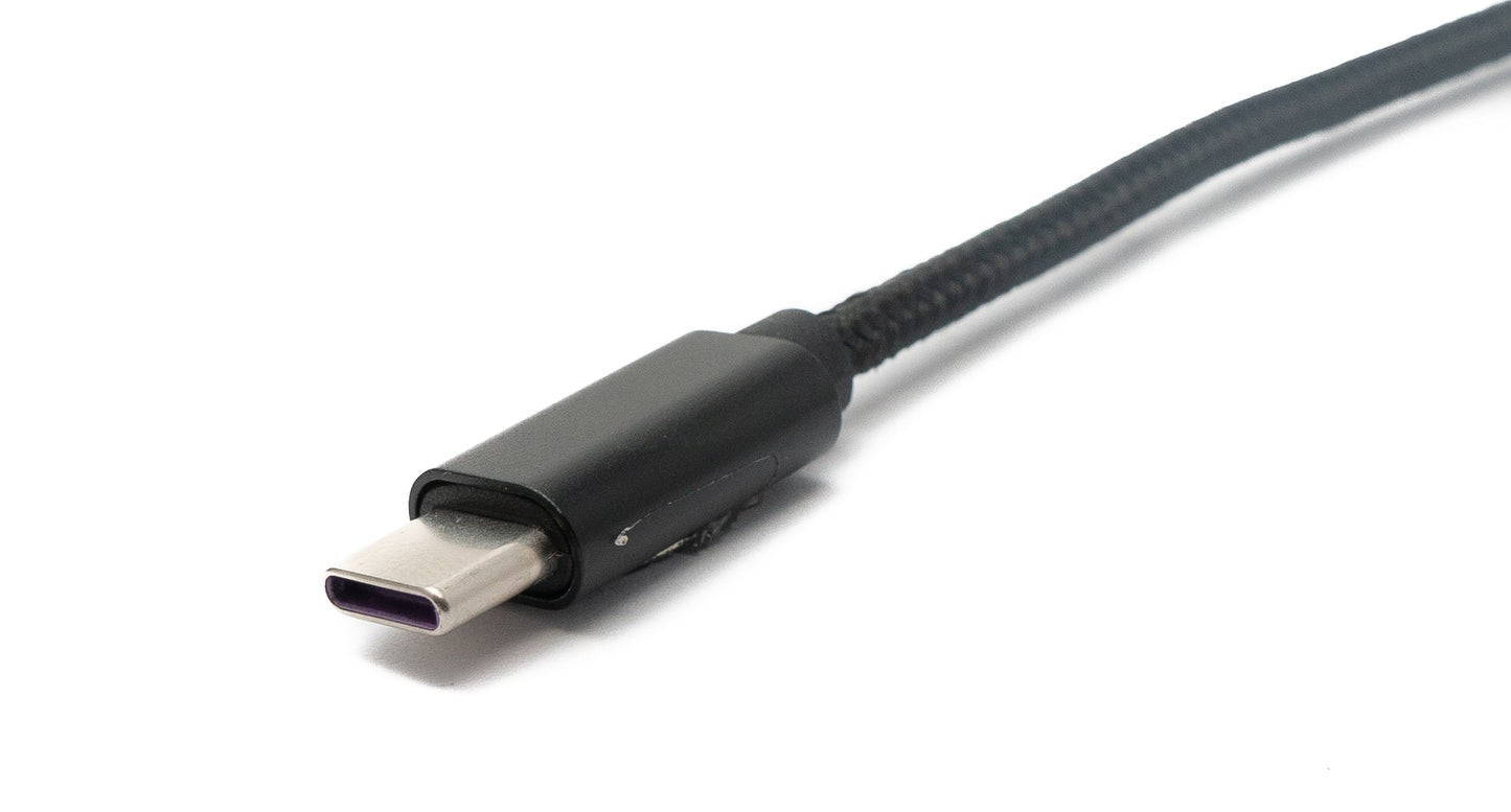 SYSTEM-S USB 3.1 cable 180 cm charging cable for Microsoft Surface braided in black