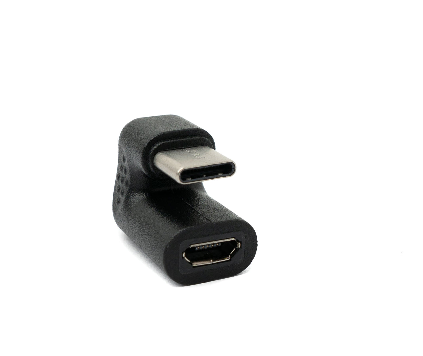 USB 3.1 U Turn 180° Adapter Typ C Stecker zu Micro USB Buchse Winkel Kabel in Schwarz