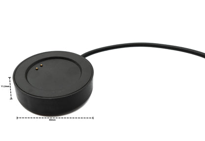 SYSTEM-S USB 2.0 Kabel 100 cm Ladestation für Realme T1 Smartwatch in Schwarz