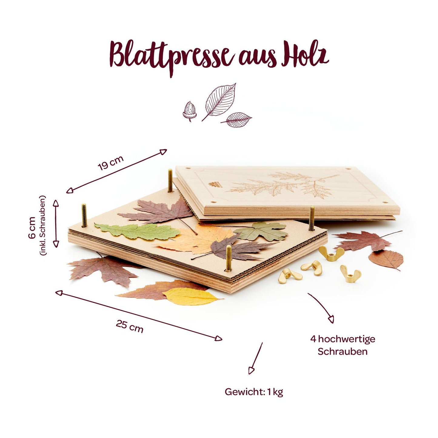 Leaf press for leaves &amp; flowers