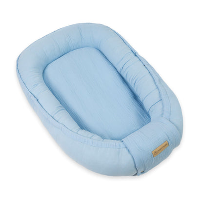 Babynestchen Musselin – Weicher mitwachsender Baby Kokon