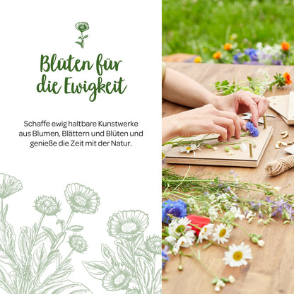 Flower press for flowers, blossoms &amp; co.