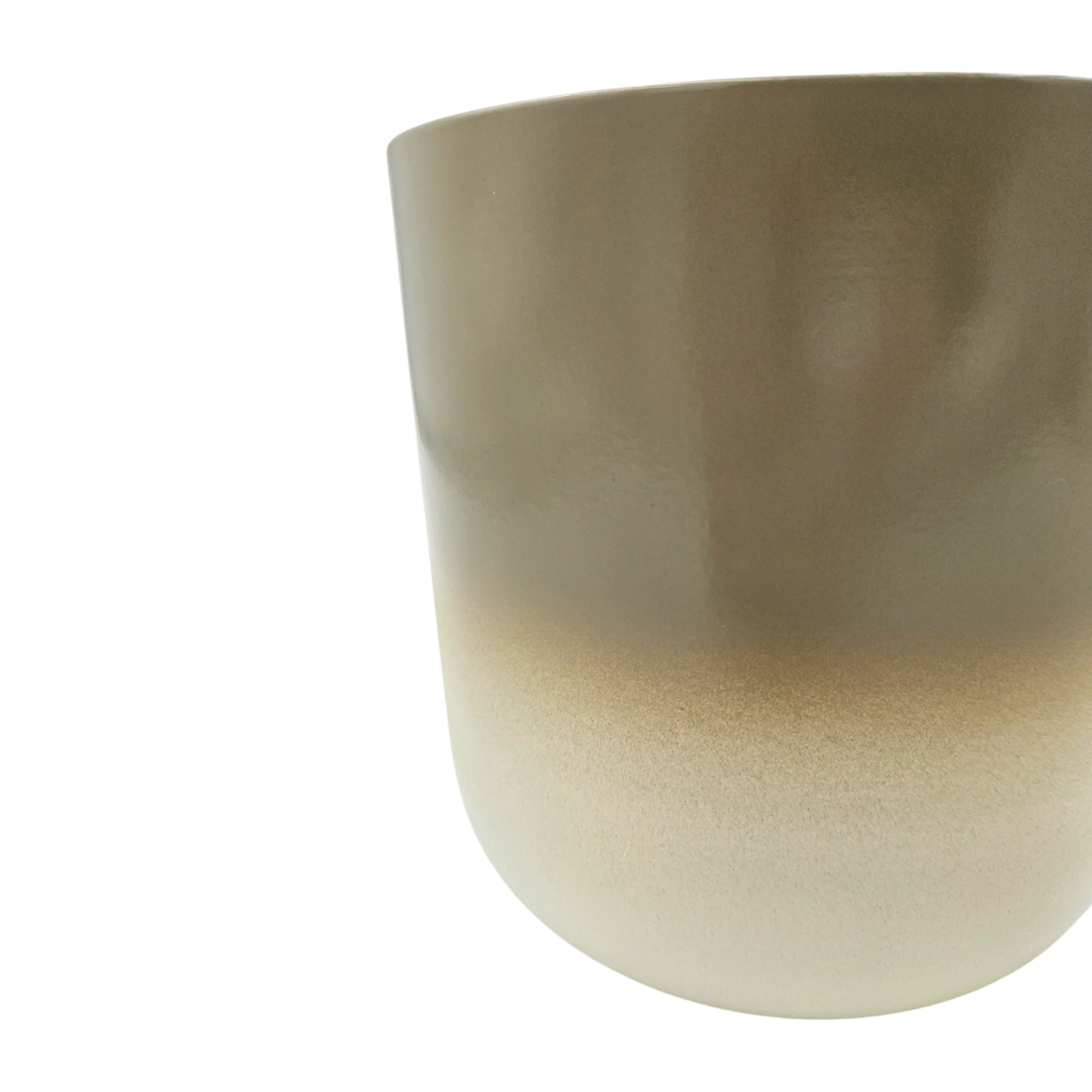 Pflanztopf Übertopf Blumentopf 3er Set Metalltopf creme beige rund Pflanzenübertopf