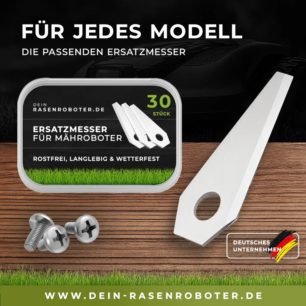 30 Edelstahl Ersatz-Messer-Klingen für Bosch Indego S 500