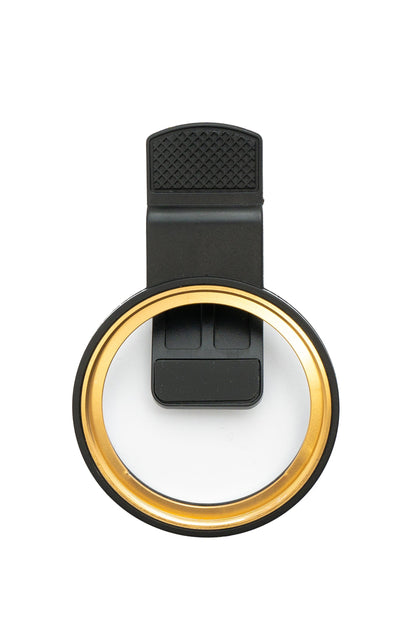 SYSTEM-S Foto Clip 52 mm kompatibel mit Effekt Gewinde Objektiv Linse für Smartphone in Schwarz