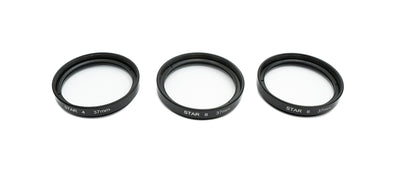 SYSTEM-S Stern Filter Set 37 mm 4 6 8 Punkt Linse für Smartphone Fotografie in Schwarz